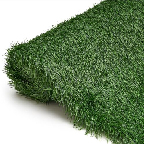TAPISO Verde Erba Artificiale 40 mm a Metro – Prato Sintetico Denso & Realistico Verde Scuro – Resistente UV & Intemperie – Giardino, Terrazza, Balcone – Taglio su Misura 300 x 300 cm