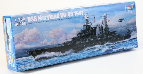 Trumpeter 05769 Modellbausatz USS Maryland BB-46 1941, Blau