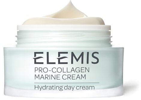 Elemis Pro-Collagen Marine Cream, Anti-Wrinkle Daily Face Moisturising Lotion, Hydrating Ultra-Light Gel-Cream, for a Smooth, Glowing and Rejuvenated, Suitable for All Skin Types, 50 ml