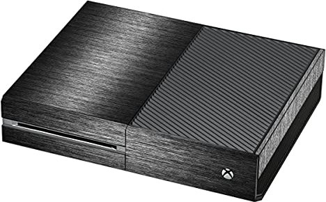 DeinDesign Skin kompatibel mit Microsoft Xbox One Folie Sticker Metallic Look Metal Anthrazit