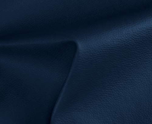 HAPPERS Polipiel para Tapizar 0,50 metros con Ancho 140cm. Venta de Polipiel por metros Solar Color Azul Marino