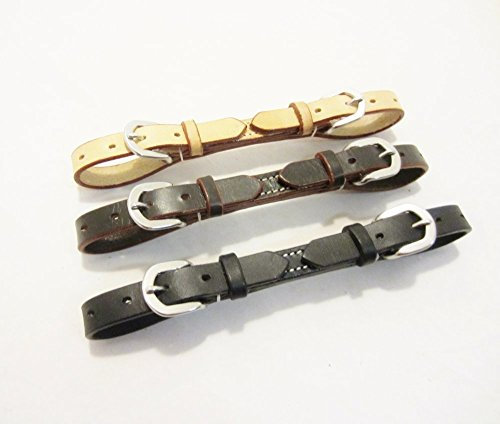 PS Pferdeartikel Kinnriemen - Nasenriemen mit 2 Schnallen Universal Farbe Natur