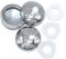10 x kleine Chrome Dome Schraube Abdeckkappen für 6 g & 8 g Senkkopf Schrauben