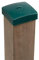 Gartenwelt Riegelsberger Premium PVC Pfostenkappe 70x70 mm GRÜN Abdeckung für Kantholz 7x7 cm aus Kunststoff