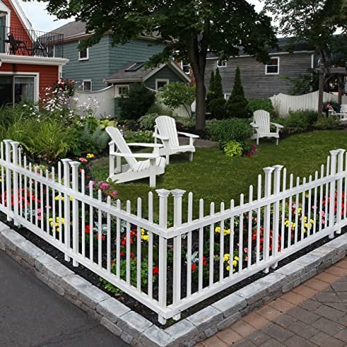 Zippity Outdoor Products ZP19048 Washington No-Dig Steccato, Bianco
