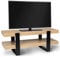 IDMarket - Meuble TV 114 cm Double Plateau Phoenix Bois et Noir