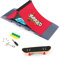 KETIEE Finger Skateboard Ramps Sets, Mini Fingerboard Skateboard Ramps Deck Truck Skate Park Kit Ultimate Parks Training Props Finger Toys for Kids Birthday Gift (A)