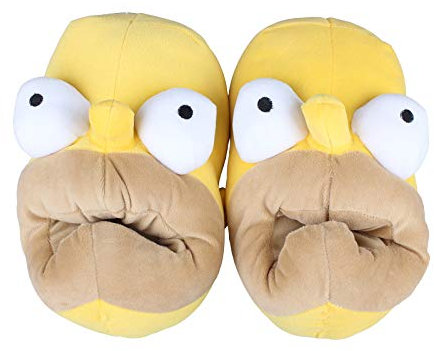 uiuoutoy Cartoon Mens Plush Slippers Indoor Winter Soft Warm House Shoes Funny Unisex Comfy Footwear Yellow