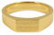 Herren Ring Gold Siegelring aus 925 Sterling Silber Echtgold vergoldet eckig handgemachte Fläche minimalistisch hochwertiger Männerschmuck aus Deutschland mit Geschenk-Box (56)