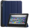 YHFZR Case for All-new Fire 7 tablet 12th generation (2022 release), Slim Lightweight Smart Shell Folio Cover case with Stand Function for All-new Fire 7 tablet 12th generation (2022 release), Blue