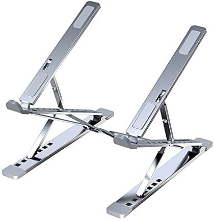 iFCOW Support pour ordinateur portable - Pliable - Réglable - Ventilé - Support pour ordinateur portable