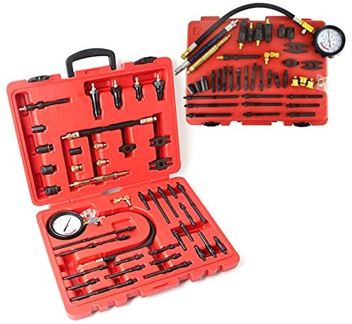 Kompressionstester KompressionsprüFer FüR Benzin Diesel Motoren Pkw Lkw MessgeräT Tester Druckverlust PrüFer Test Set Satz MeßGeräT Universal Und Motore Engine Compression Automotive Kit Motor