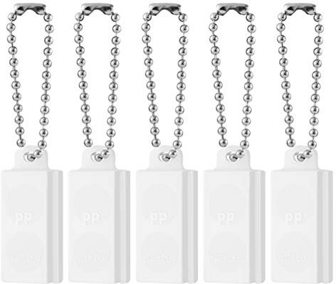 FARUTA 5PCS Small Hearing Aid Battery Case Plastic Button Cell Holder Hearing Aid Battery Storage Box with Keychain for Travel Home