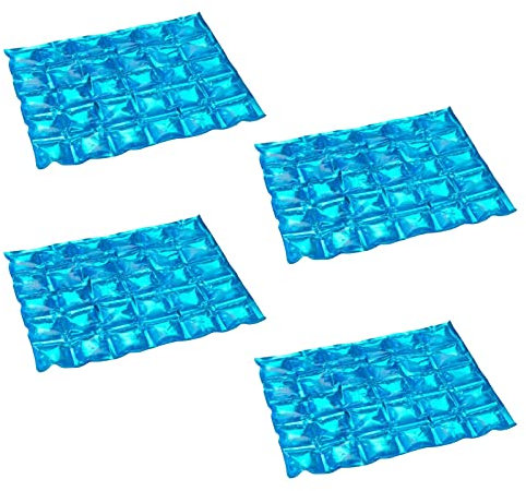HAC24 4X Flexible Kühlmatte 29 x 24 cm Wiederverwendbar Kühlakku Kühlpad Kühlkissen Flaschenkühler Kühlkompresse