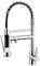 Ibergrif M22144 Grifo Profesional Cocina con Ducha Extraíble, Mezclador de Fregadero, Acero Inoxidable