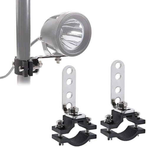 Chelhead Light Bar Mounting Brackets 18-30mm Universal Motorcycle Round Tube Mount Kit Available for Led Light Bar, Fog Lamps