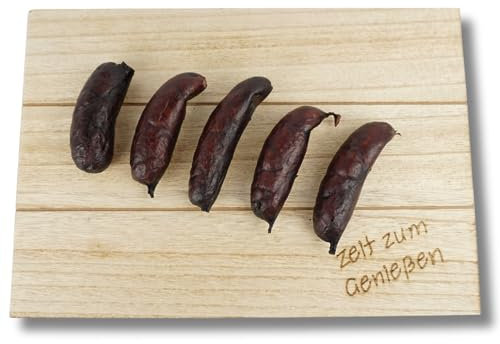 270g Schwarzgerauchte Bratwürste von der Landmetzgerei Bühler aus 100% Deutschem Fleisch Tiefes Raucharoma, Perfekt fürs Vesper Authentisches Räuchererlebnis aus Deutschland Schwarzgerauchte Würste
