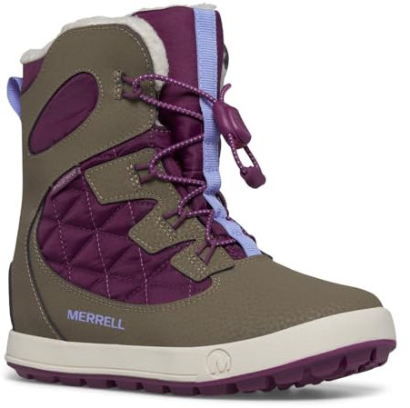 Merrell Unisex Kinder Snow Bank 4.0 Wtrpf Schneestiefel, Trüffelpflaume, 37 EU