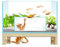 MegLob Immersive Cat Viewing Aquarium, Glass Fish Tank with Solid Wood Base, Gift for Cat Lovers