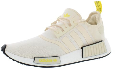 adidas Damen NMD_r1's Sneaker, Beige/Schwarz/Gelbbeige, Größe 41