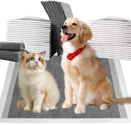 Nanipets® Trainingspad für Hunde Welpenunterlagen, Superabsorbierendes & Auslaufsichere Aktivkohle-Hunde-PIPI-Pads, 60 x 60 cm Extra Große Pet Pads, 40 Stück