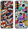 Abuenora Cover per Samsung Galaxy A25 5G A 25, [2 pezzi] Custodia Sottile Morbida Silicone TPU Antiurto Case Protegge lo Schermo e la Fotocamera con Disegni Group A