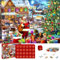 Jigsaw Advent Calendar 2024,Over Jigsaw Puzzles for Adults 1000 For Boy Girl 24 Day Countdown Toys,Christmas Santa Advent Calendar Christmas Decorations (Santa Claus)