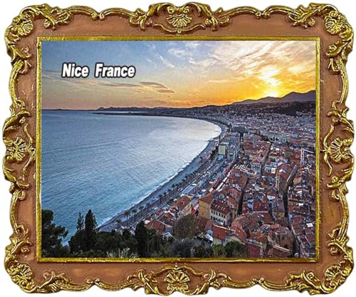 Kühlschrankmagnet, Motiv: Nizza Frankreich, Souvenir, Kühlschrankdekoration, Magnet