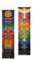 PLIGREAT 2er Pack Chakra Wandteppich Meditation Langer Wandteppich mit Quasten Ästhetischer Wandbehang für Schlafzimmer Badezimmer Wohnzimmer Schlafsaal Zimmer Lange schmale Wandbehang