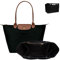 GADITIEK Organizer für Longchamp Tasche, Passend für L-Größe, mit mehreren Taschen, Multi-Pocket Felt Handbag Organizer for Insert Wallet Organizer for Longchamp (Schwarz-L)