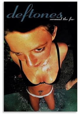 CJianqiang Poster Deftones Around The Fur, Album, Sänger, Leinwandposter, Musikposter, Wandkunst, Dekoration, Gemälde, Schlafzimmer, Gemälde, Wohnzimmer, Poster, 30 x 45 cm, ungerahmter Stil