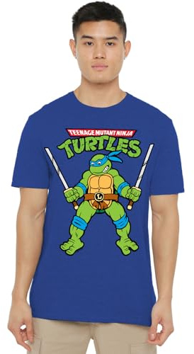 TEENAGE MUTANT NINJA Unisex TMNT Retro Leo Unisex T Shirt T-Shirt
