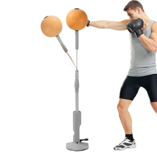 Speed -Stanzbeutel, Reflexbeutel | Reflex -Stanztasche mit Stand,Einstellbare Höhe, Starke Saugbecher Hand-Eye-Koordinationsübungsausrüstung für Training, Training, Kinder, Teenager