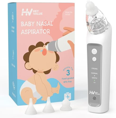 Medcodes Nasensauger für Babys, Elektrischer Nasensauger mit 3 Saugstufen, Beruhigendem Licht & Musik, Sanfte Nasenreinigung für Babys & Kleinkinder