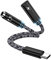 Adaptateur USB C vers Jack 2 en 1, Prise Jack Type C vers AUX 3.5mm Casque Charge Rapide Câble pour Samsung Galaxy S25 Ultra S24 S23 FE S22 S21 A56 A55 5G A54 A53 A36 A35 A34 A16, iPhone 16 15 Pro Max