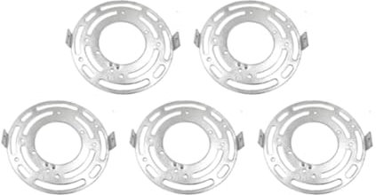 Zialofi 5 soportes para luminarias, base circular en acero y diseño funcional, 105 Milímetros
