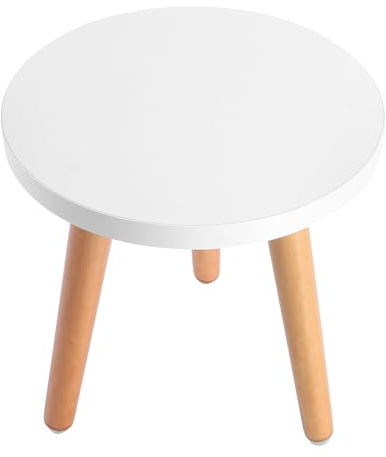 FUNOMOCYA Redondo Soporte Estilo Nórdico de Madera, para Plantas, Interior | Base de Exhibición de Madera, Diseño Simple Tipo Taburete, para Bonsái y Antigüedades