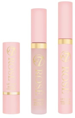 W7 Rose Lip Collection includes Lip Balm. Lip Mask & Lip Gloss