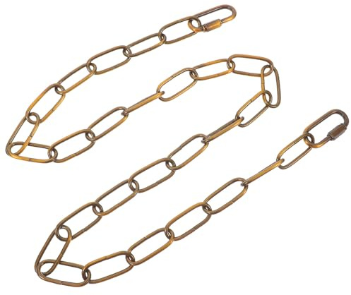 IWOWHERO Iron Chandelier Chain for Hanging Lights and Plants, 74.41/189cm Decorative Lighting Chain with Smooth Edges, Suitable for Decorative Needs and Lighting Fixtures
