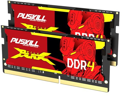 PUSKILL DDR4 Laptop RAM 16GB Kit (2x8GB) 3200MHz (PC4-25600) 260-Pin SODIMM CL22 1.2V - Plug and Play Upgrade for Gaming Laptops and Notebooks, Compatible with Intel & AMD