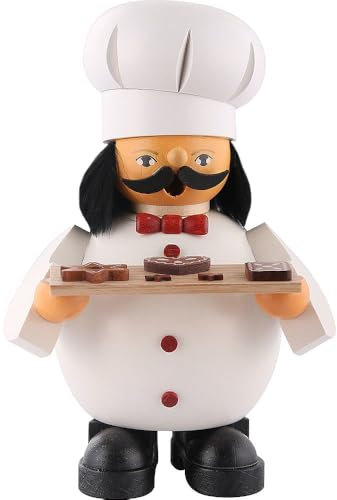 Mueller Räuchermann Bäcker, 14 cm hoch, original Erzgebirge Seiffen