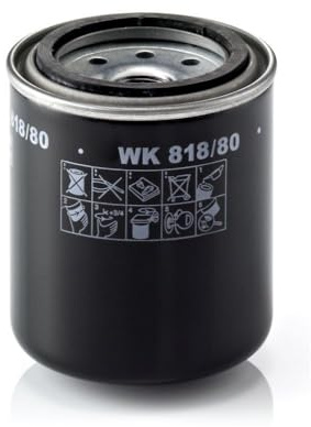 MANN-FILTER, WK 818/80 Fuel Filter | For Trucks & Buses, Fuel System Protection, Injector Protection, Clean Fuel Supply, True OE Engineering