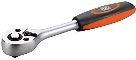 RH 170715 Llave de Carraca, Mango grís y cuerpo grís/negro, 1/4