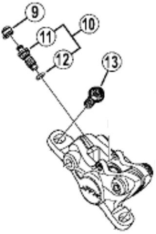 Shimano BR-M987 - Vite di rilascio per pinza freno