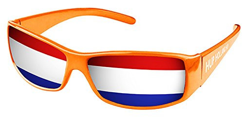 Piersando Sonnenbrille Brille Fahne Fussball EM & WM Länderflagge Augen Fanartikel Land Flagge Niederlande