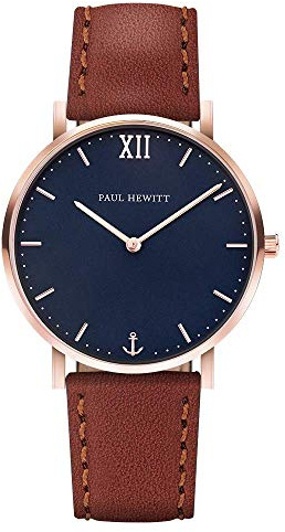 Paul Hewitt Unisex-Armbanduhr Analog Quarz Leder PH-SA-R-St-B-1M