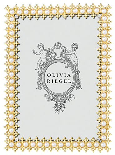 GOLD Crystal Perles 5x7 frame by Olivia Riegel - 5x7