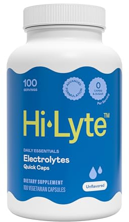 Hi-Lyte Daily Essentials Electrolytes Quick Caps, Unflavored, 100 Ct