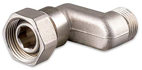 S-Anschluss mit Überwurfmutter, Eurokonus, [DN 15] 1/2 AGx 3/4 EK, 20mm Achsabstand