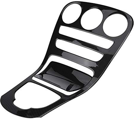 2 Stück Center Console Panel Dekorabdeckung, Console Panel Trim Center Console Panel Dekoration für C-Klasse W205 / GLC-Klasse W253 15-18